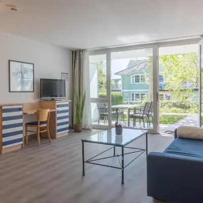 Ferienwohnung Seebär an der Seebrücke Zingst - ruhig gelegen mit Terrasse