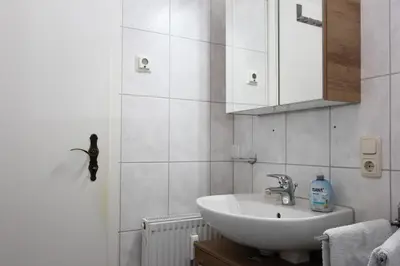 Ein Badezimmer in der Unterkunft Segelzeit