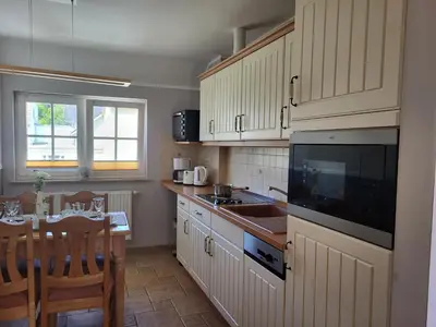 Küche/Küchenzeile in der Unterkunft Haus Alex Obergeschoss