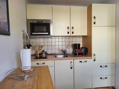 Küche/Küchenzeile in der Unterkunft Haus Alex Erdgeschoss