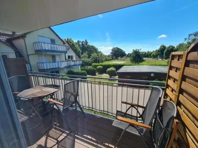 Ein Balkon oder eine Terrasse in der Unterkunft Meeresbrise