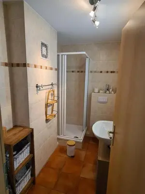 Ein Badezimmer in der Unterkunft Meeresbrise