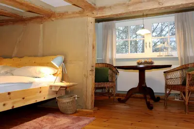 Ein Bett oder Betten in einem Zimmer der Unterkunft Krabbenkate