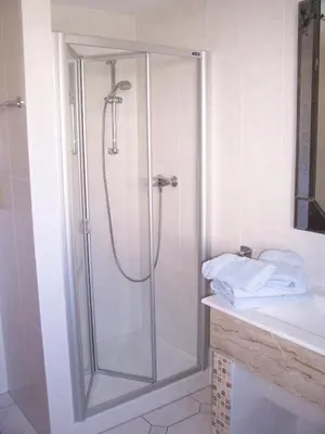 Ein Badezimmer in der Unterkunft Boddenzauber