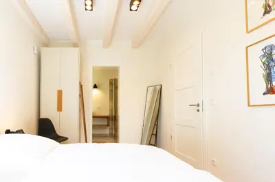 Ein Bett oder Betten in einem Zimmer der Unterkunft Seewärts