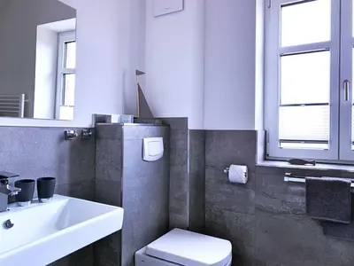 Ein Badezimmer in der Unterkunft FW Steuerbord Peildeck