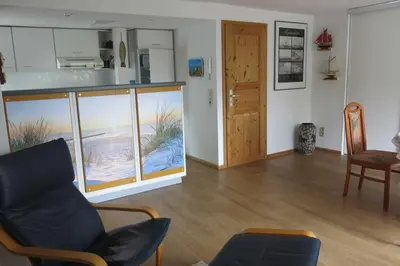 Ein Sitzbereich in der Unterkunft Ferienwohnung Alfredo