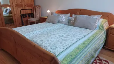 Ein Bett oder Betten in einem Zimmer der Unterkunft An der Schmiedestraße Bernstein