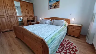Ein Bett oder Betten in einem Zimmer der Unterkunft An der Schmiedestraße Bernstein