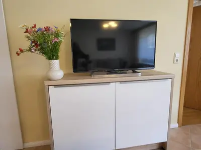 TV/Unterhaltungsangebot in der Unterkunft Anikas Ferienwohnung 1