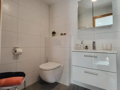 Ein Badezimmer in der Unterkunft Anikas Ferienwohnung 1