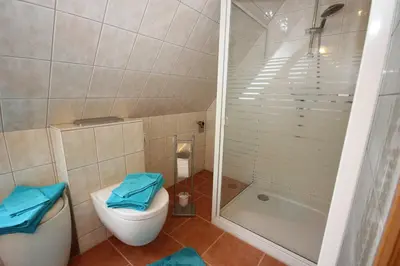 Ein Badezimmer in der Unterkunft Möwennest