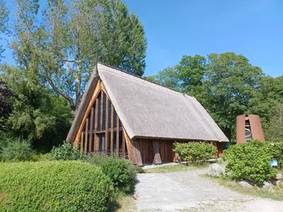 Ein Garten an der Unterkunft Haus Seestern