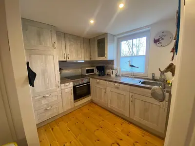 Küche/Küchenzeile in der Unterkunft Ferienhaus Bredow