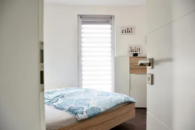 Ein Bett oder Betten in einem Zimmer der Unterkunft Wasserturm