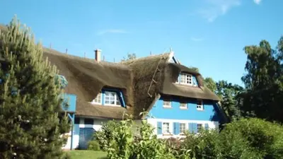 Das Gebäude in dem sich die Ferienwohnung befindet