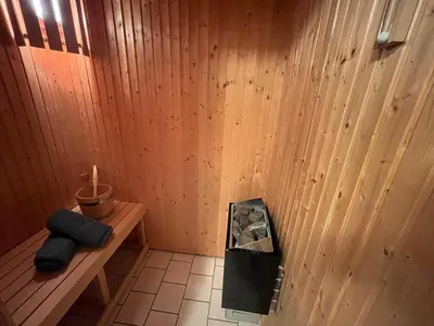 Grundriss der Unterkunft FeWo Ariosa - 4 Personen, Terrasse, Sauna, Garten