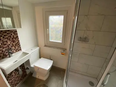 Ein Badezimmer in der Unterkunft Schwalbennest