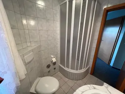 Ein Badezimmer in der Unterkunft Buhne IV OG