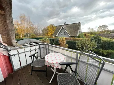 Ein Balkon oder eine Terrasse in der Unterkunft Buhne IV OG