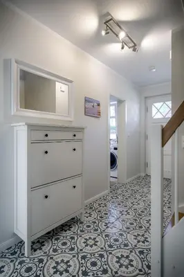 Grundriss der Unterkunft Traumhaus Auri in Prerow Ostsee auf dem Darß mit Kamin und Sauna und Garten