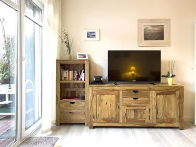 TV/Unterhaltungsangebot in der Unterkunft Inselperle Whg 1