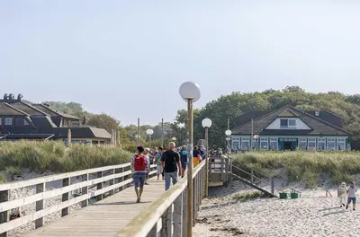 Gäste, die in der Unterkunft Seeluft direkt an der Ostsee übernachten