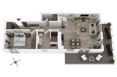 Grundriss der Unterkunft 5 Sterne Ferienwohnung Seezeit