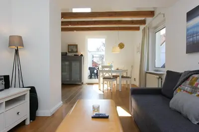 Ein Sitzbereich in der Unterkunft Lichtdeck