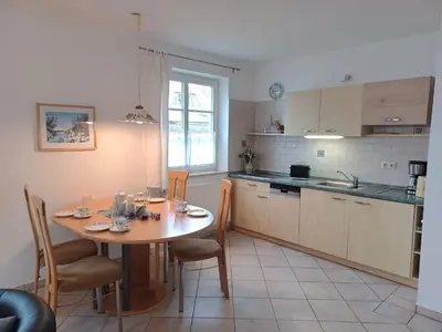 Küche/Küchenzeile in der Unterkunft Am Meer Backbord