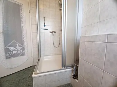 Ein Badezimmer in der Unterkunft Am Meer Steuerbord