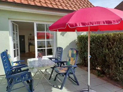 Ein Patio oder anderer Außenbereich in der Unterkunft Am Meer Steuerbord