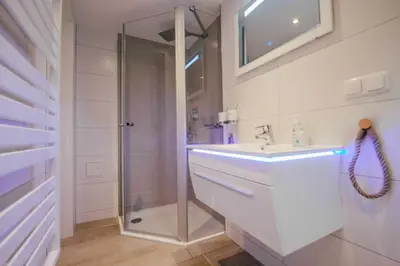 Ein Badezimmer in der Unterkunft Strandkoje