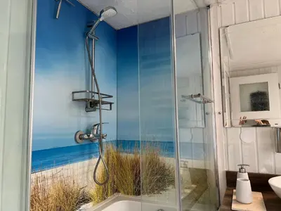 Ein Badezimmer in der Unterkunft Tiny House Ostsee # Naturwerk