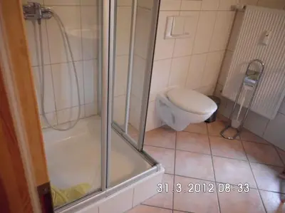 Ein Badezimmer in der Unterkunft Erholung in der Natur - Urlaub im Alten Forsthaus