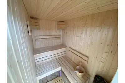 Grundriss der Unterkunft Hausboot Fjord Vela mit Biosauna in Barth