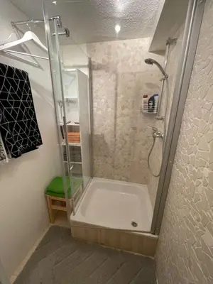 Ein Badezimmer in der Unterkunft Naturwerk