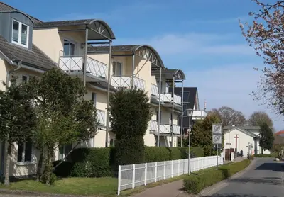 Das Gebäude in dem sich die Ferienwohnung befindet