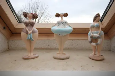 Ein Balkon oder eine Terrasse in der Unterkunft Am Deich Strandhaus EG
