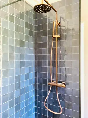 Ein Badezimmer in der Unterkunft Ferienhaus Slichtemolen