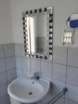 Ein Badezimmer in der Unterkunft NEU Ferienhaus am Saaler Bodden