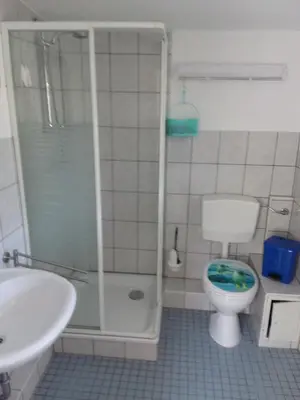 Ein Badezimmer in der Unterkunft NEU Ferienhaus am Saaler Bodden