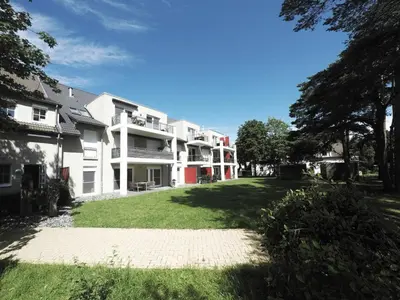 Das Gebäude in dem sich die Ferienwohnung befindet