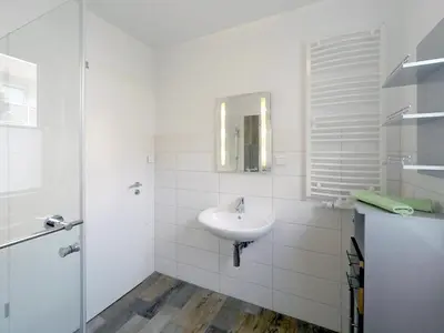 Ein Badezimmer in der Unterkunft Ferienwohnung Pauline