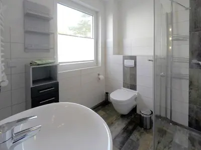 Ein Badezimmer in der Unterkunft Ferienwohnung Pauline