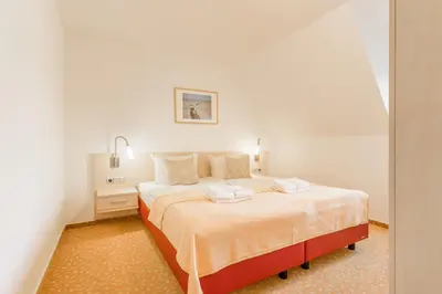 Ein Bett oder Betten in einem Zimmer der Unterkunft 2 Raum Wohnung Exklusiv