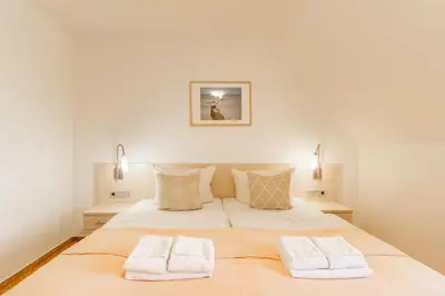 Ein Bett oder Betten in einem Zimmer der Unterkunft 2 Raum Wohnung Exklusiv