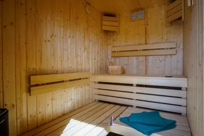 Grundriss der Unterkunft Hausboot Fjord POLARIS mit Biosauna in Barth