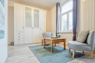 Ein Sitzbereich in der Unterkunft Villa Mare Whg6