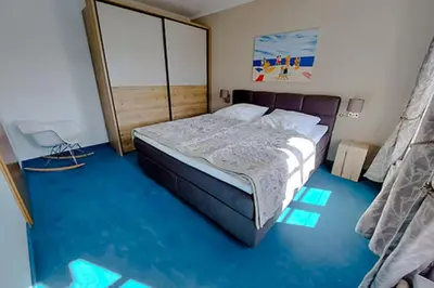 Ein Bett oder Betten in einem Zimmer der Unterkunft App Dreimaster